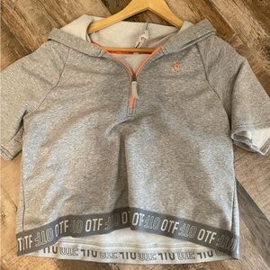 OTF oversized sleeveless hoodie